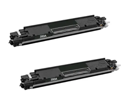 זוג טונרים שחורים תואמים HP CF350A 130A