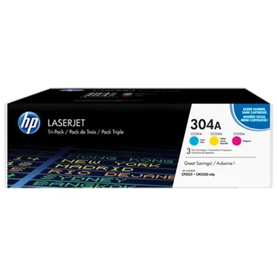 סט טונרים מקורי צבעוני HP 304A CF372AM