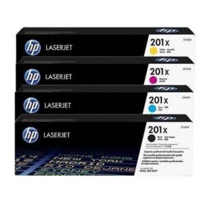 סט 4 טונרים מקוריים HP 201X