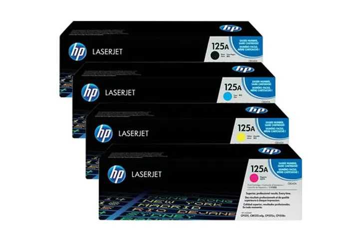 סט 4 טונרים למדפסות HP CB540/1/2/3