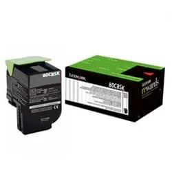 טונר שחור מקורי Lexmark 80C8SK0