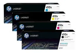 סט 4 טונרים מקוריים HP 410X