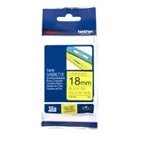 סרט למכשיר Ptouch ברוחב 18mm הדפסה בשחור על רקע צהוב TZe-641