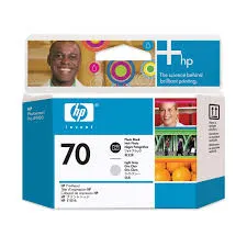 ראש הדפסה שחור+אפור בהיר מקורי HP 70 C9407A