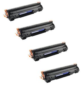 ארבעה טונרים תואמים שחור HP CE285A