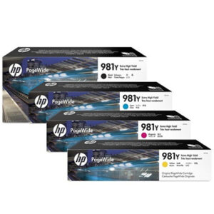 סט 4 טונרים מקוריים HP 981Y