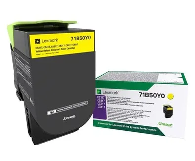 טונר צהוב מקורי Lexmark 71B50Y0