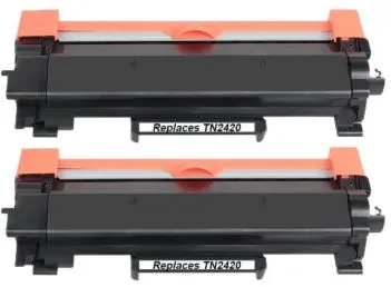 זוג טונרים תואמים Brother TN2420