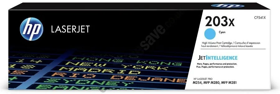 ‏טונר כחול מקורי HP 203X CF541X