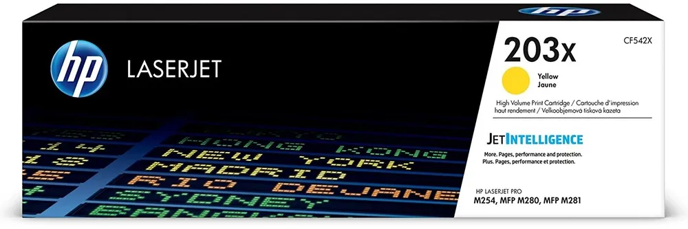 ‏טונר צהוב מקורי HP 203X CF542X