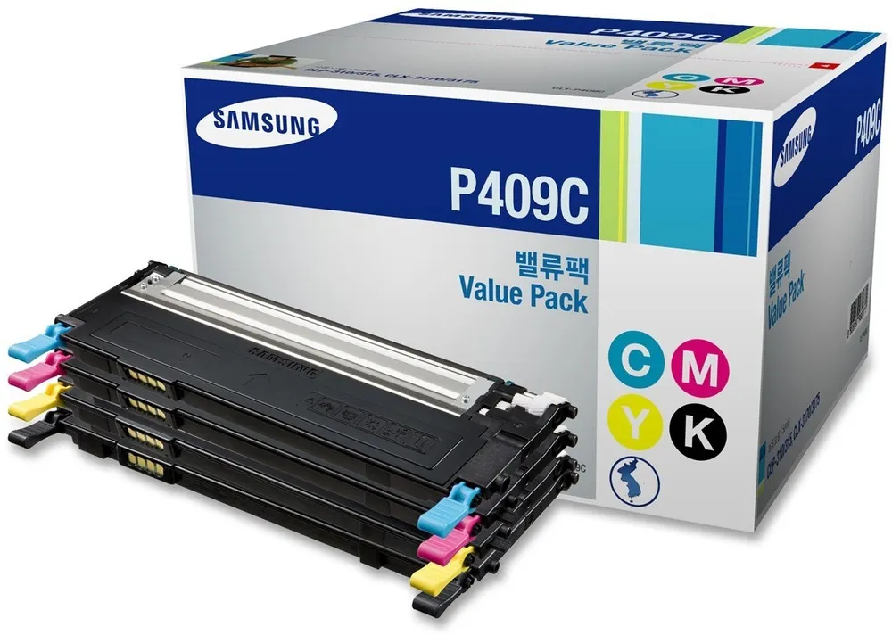 סט 4 טונרים מקוריים Samsung CLTP409C