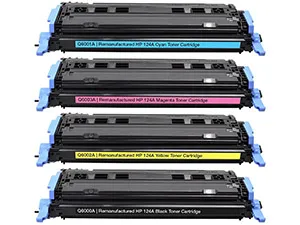 סט 4 טונרים תואמים HP Q6000/1/2/3A 124A