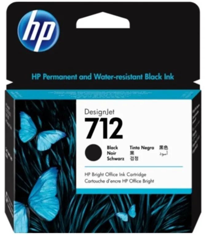 ראש דיו שחור מקורי HP 3ED71A 712