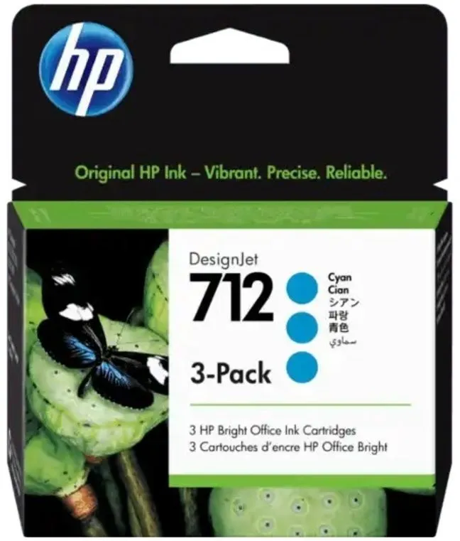 ראש דיו כחול מקורי HP 3ED77A 712