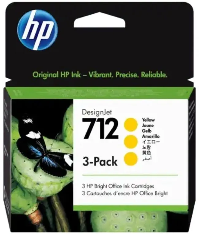 ראש דיו צהוב מקורי HP 3ED79A 712