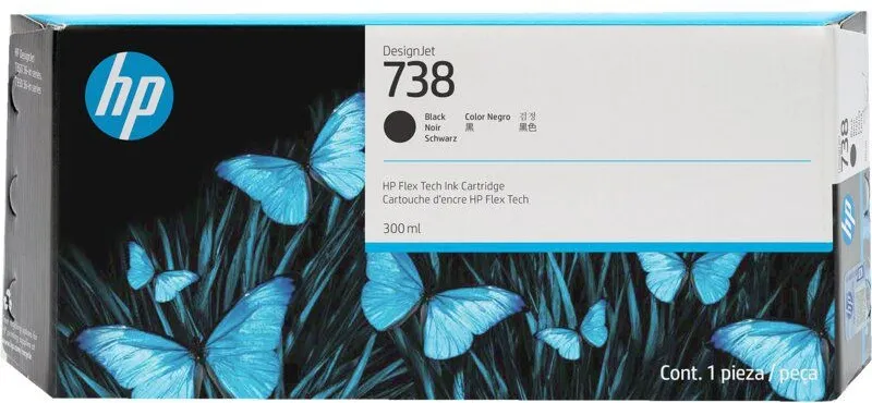 ראש דיו שחור מקורי HP 738 498N8A