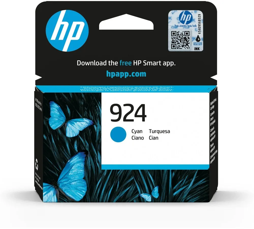 ראש דיו כחול מקורי HP 924 4K0U3NE