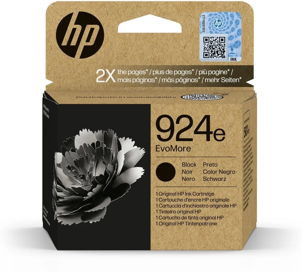 ראש דיו שחור מקורי HP 924e 4K0V0NE