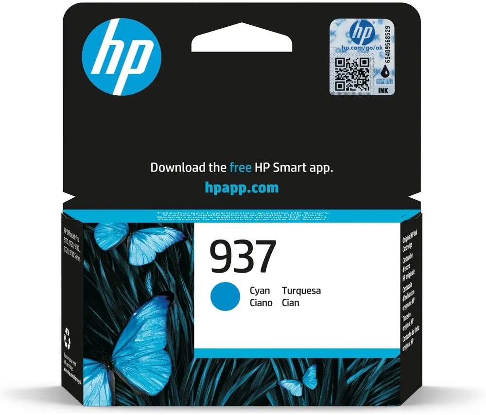 ראש דיו כחול מקורי HP 937 4S6W2NE
