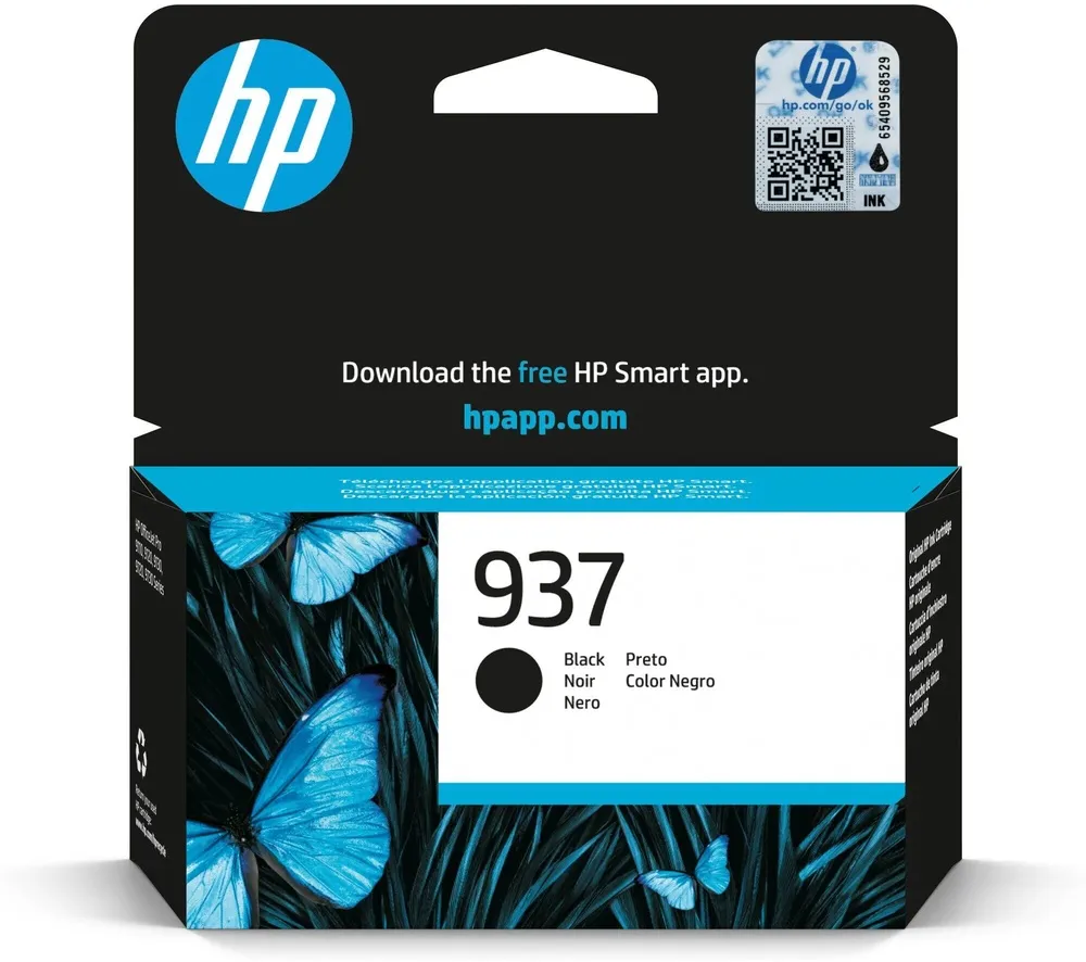 ראש דיו שחור מקורי HP 937 4S6W5NE