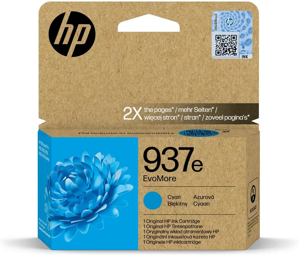 ראש דיו כחול מקורי HP 937e 4S6W6NE