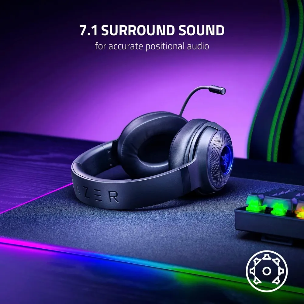 אוזניות גיימינג חוטיות Razer Kraken V3 X