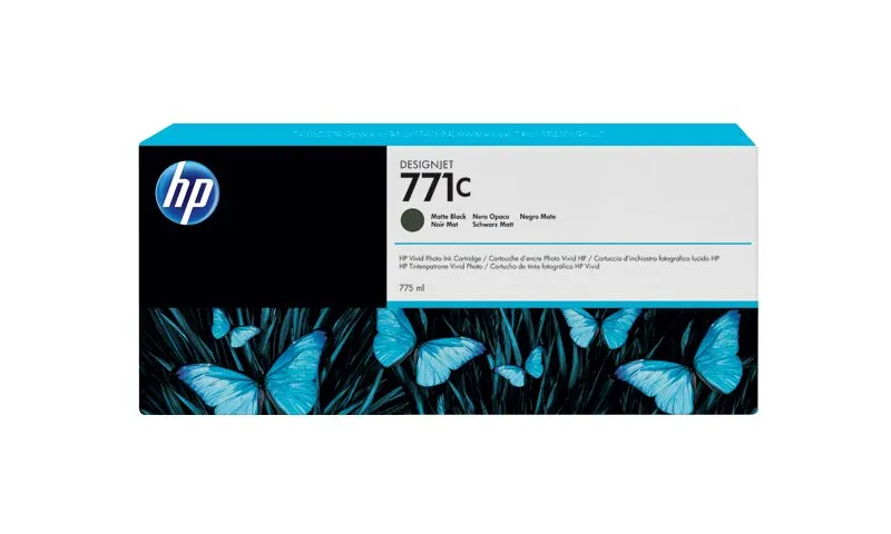 ראש דיו שחור מט מקורי HP 771 B6Y07A