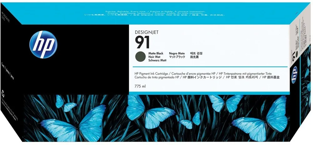 ראש דיו שחור מקורי HP 91 C9464A