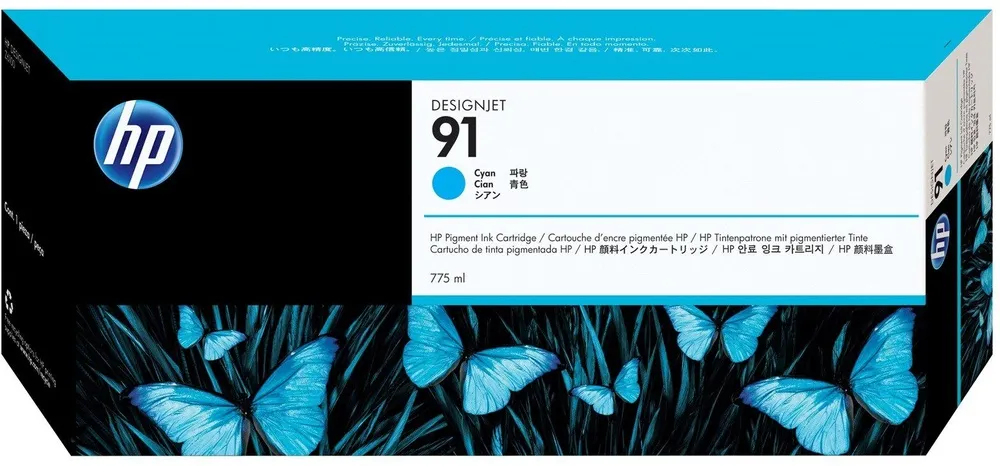 ראש דיו כחול מקורי HP 91 C9467A