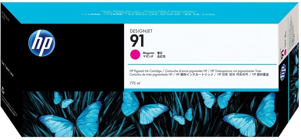 ראש דיו אדום מקורי HP 91 C9468A