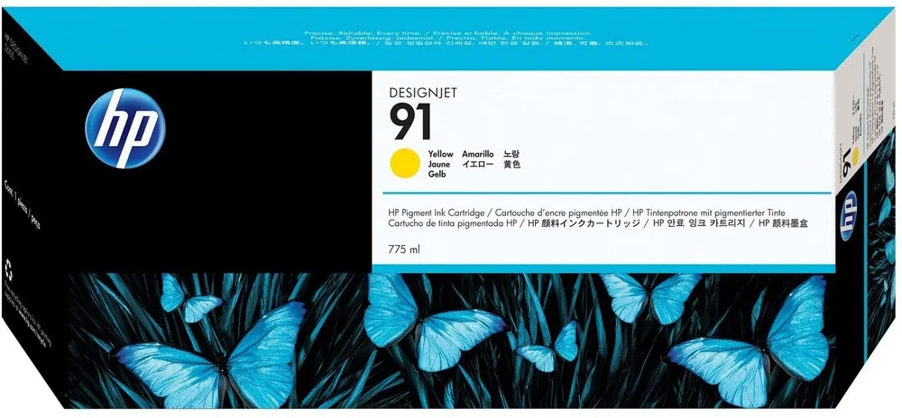 ראש דיו צהוב מקורי HP 91 C9469A