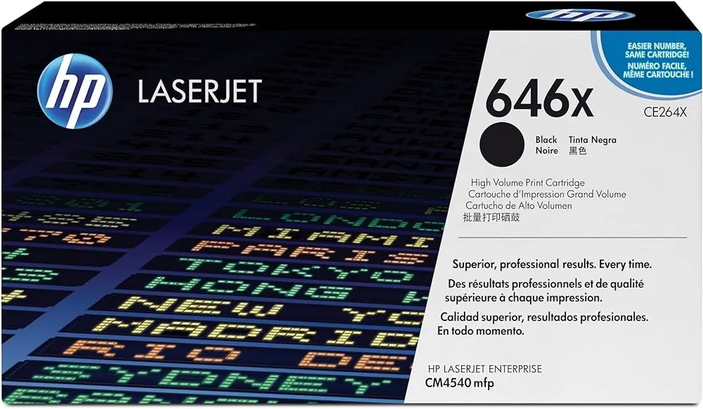 טונר שחור מקורי HP 646X CE264X