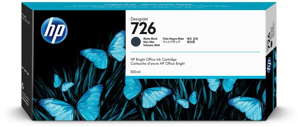 ראש דיו שחור מקורי HP 726 CH575A