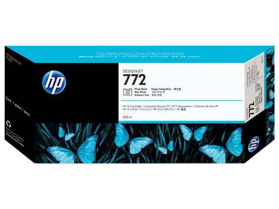 ראש דיו שחור פוטו מקורי HP 772 CN633A