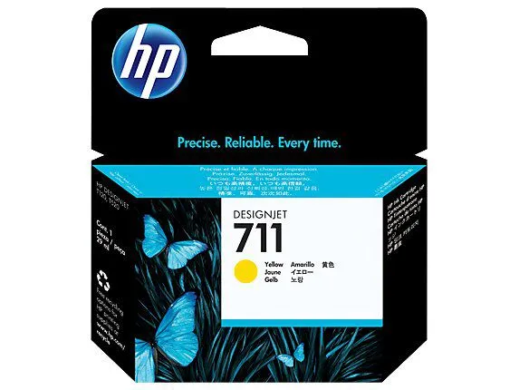 ראש דיו צהוב מקורי HP 711 CZ132A