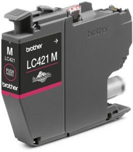 ראש דיו אדום מקורי Brother LC421M
