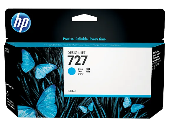 ראש דיו ציאן HP 727 130-ml B3P19A