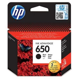 ראש דיו שחור מקורי HP 650BK CZ101AE