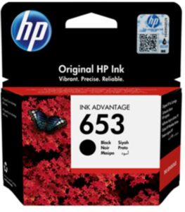 ‏ראש דיו שחור מקורי HP 653 3YM75AE