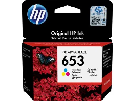 ראש דיו צבעוני מקורי HP 653 3YM74AE