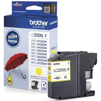 ראש דיו צהוב מקורי Brother LC225XLY