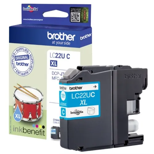 ראש דיו כחול מקורי Brother LC22UC XL