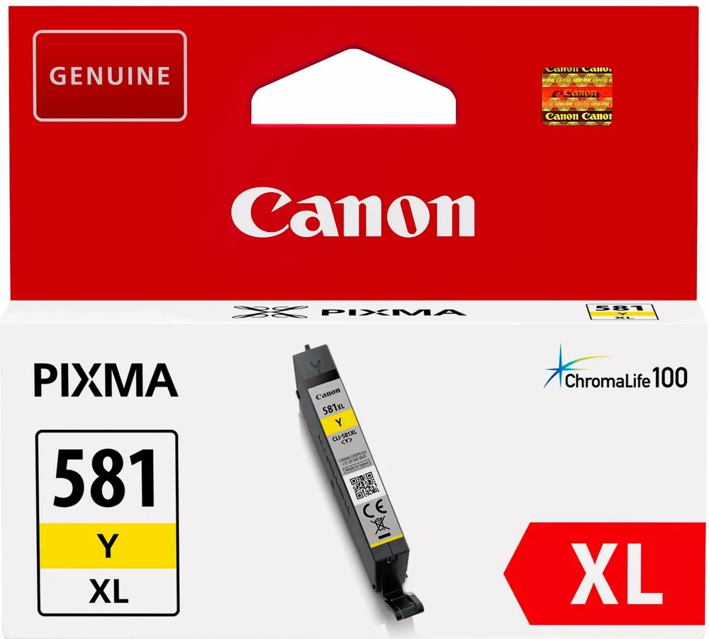 ראש דיו צהוב מקורי Canon CLI-581XL Y