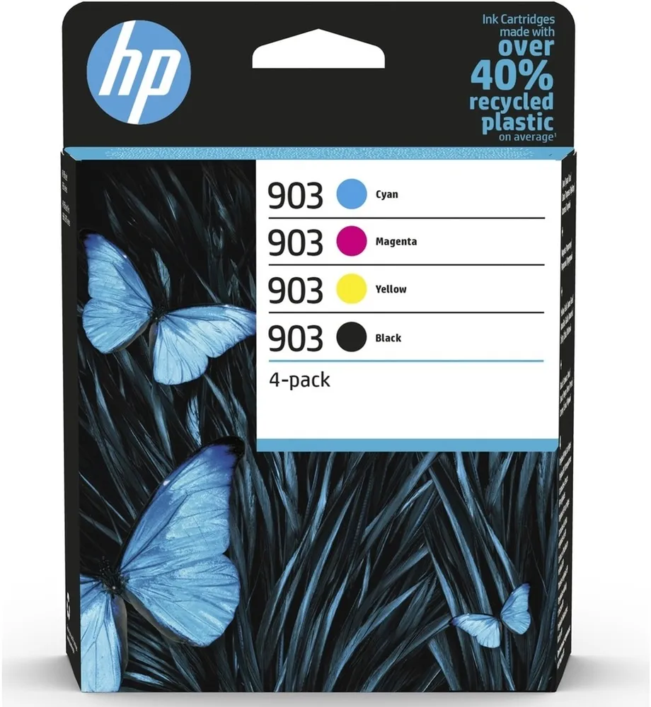 סט 4 ראשי דיו מקוריים HP 903 6ZC73AE