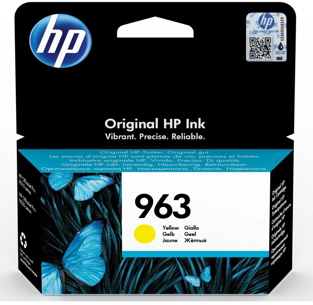 ראש דיו מקורי צהוב HP 963 3JA25AE