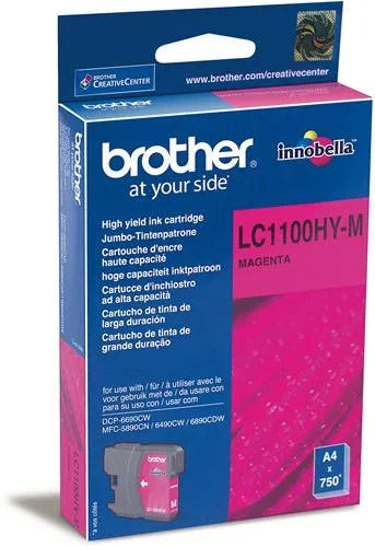 ראש דיו אדום מקורי Brother LC1100HYM