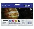 סט 4 ראשי דיו מקוריים Brother LC1240