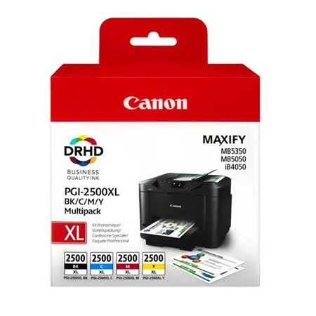 סט 4 ראשי דיו מקוריים Canon PGI2500XL