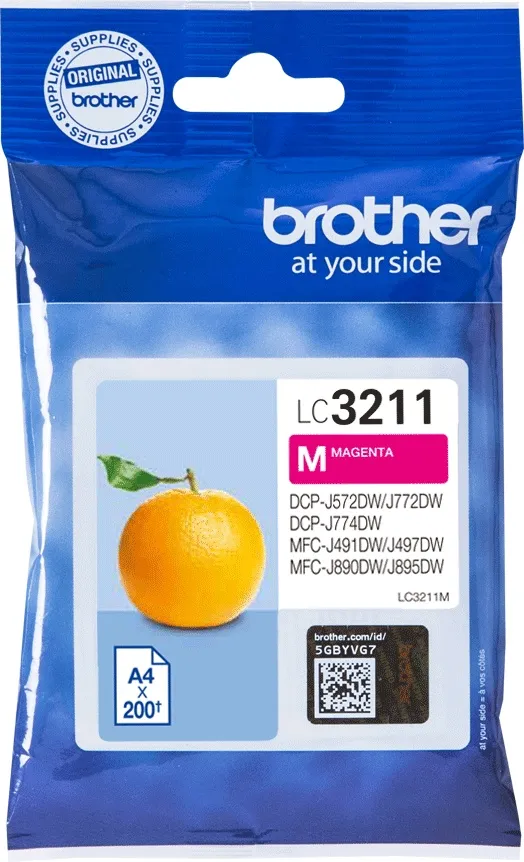 ראש דיו אדום מקורי Brother LC3211M