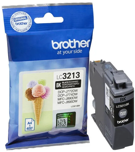 ראש דיו שחור מקורי Brother LC3213BK